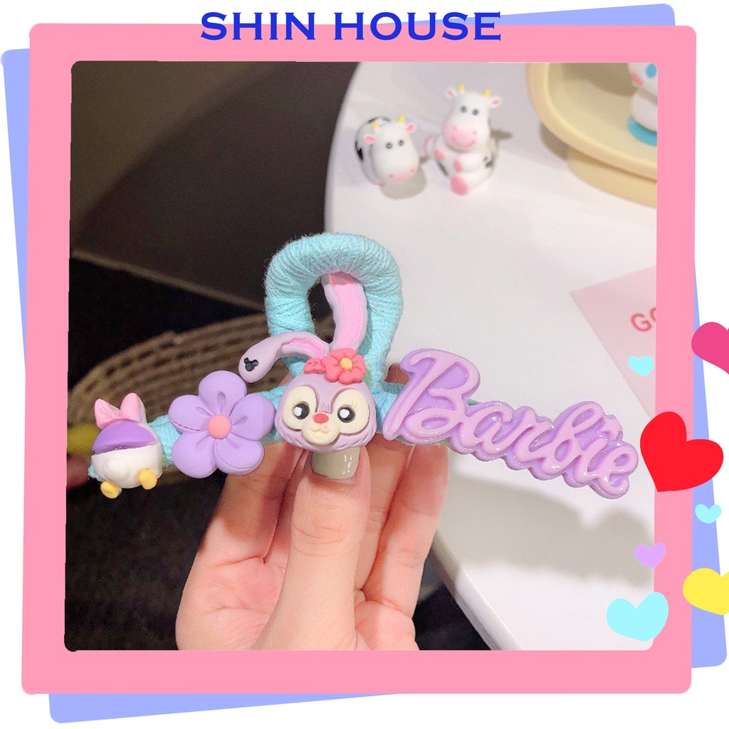Kẹp tóc họa tiết thỏ tím Barbie Stella dễ thương thời trang dành cho nữ