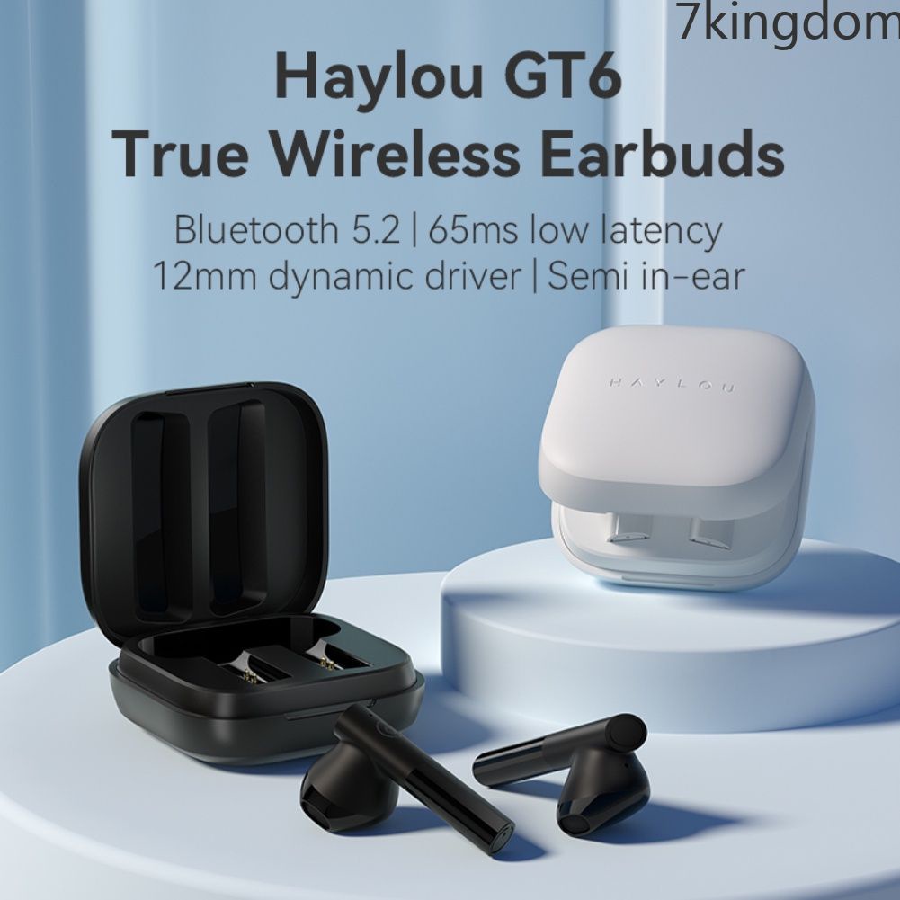 Tai nghe Xiaomi Haylou GT6 Bluetooth 5.2 âm thanh nổi sống động có hộp sạc