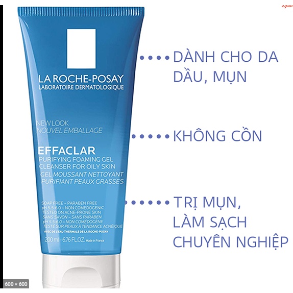 Sữa Rửa Mặt LA ROCHE POSY Effaclar Purifying Foaming Gel 300ml | BigBuy360 - bigbuy360.vn