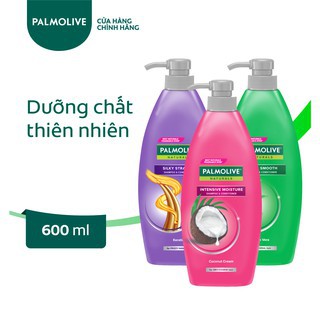 Dầu gội có dầu xả Palmolive thiên nhiên suôn mượt dưỡng ẩm chai 600ml