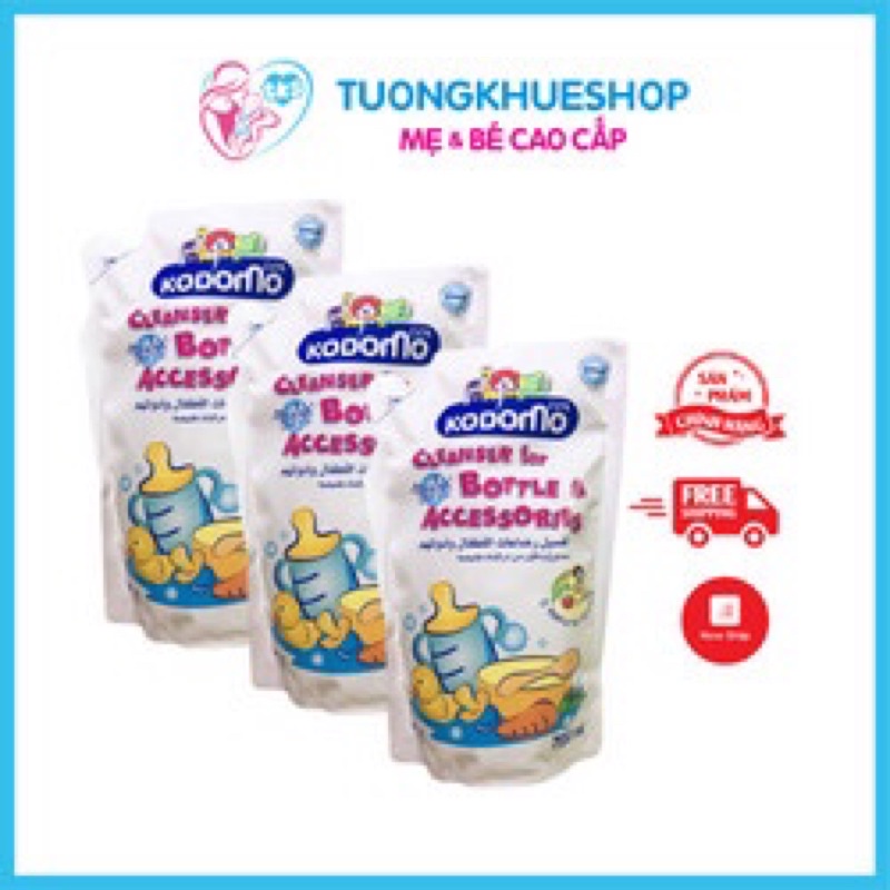 Combo 3 bịch nước rửa Bình Kodomo 700ml