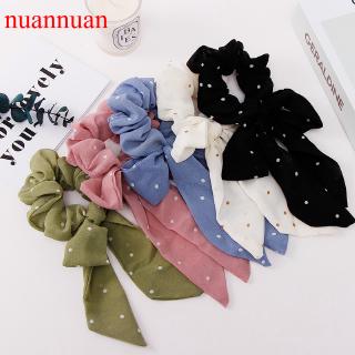 Dây buộc tóc đính nơ ruy băng