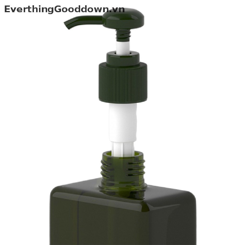 Everthinggooddown Chai Nhựa Rỗng Trong Suốt Đựng Dầu Gội Đầu (Không Nhãn Dán)