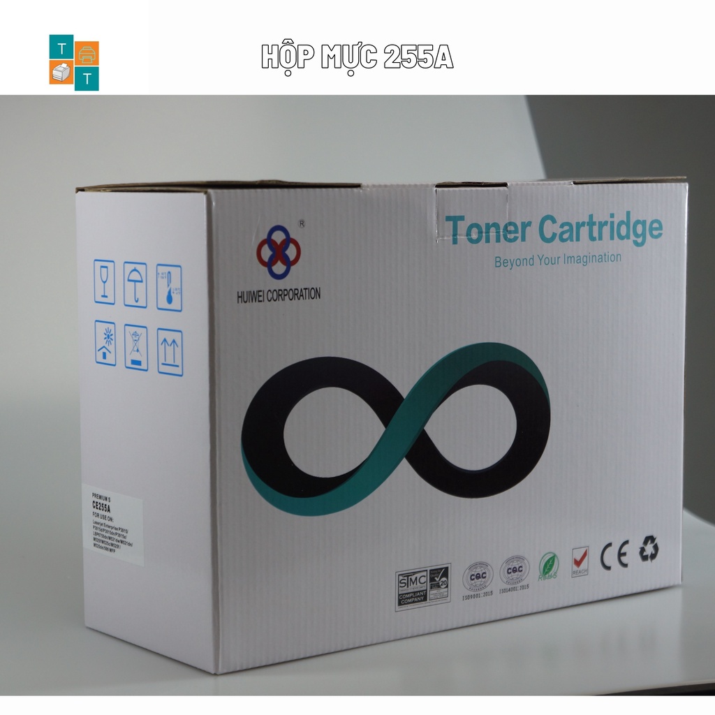 Hộp mực in 55A HUIWEI dùng cho các dòng máy in HP Lase P3015/ P3015d/ P3015dn /P3015x HPCE 255A.LBP6750dn/ M521dw/M521dn