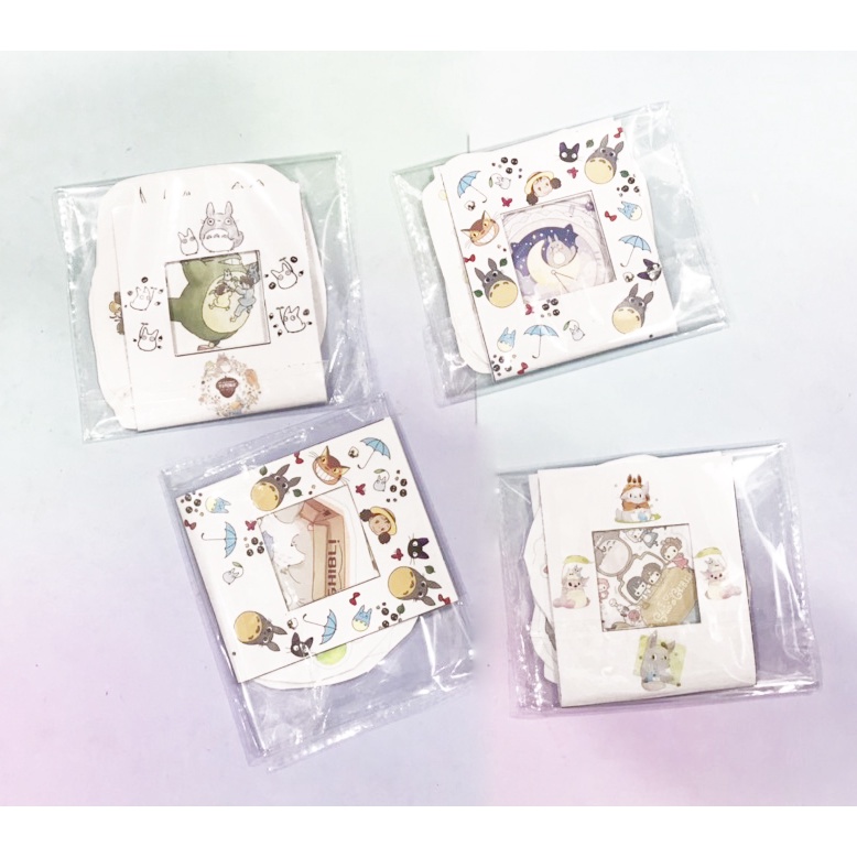 sticker totoro cắt rời size to SCI7 có bao giấy cute dễ thương bullet journal