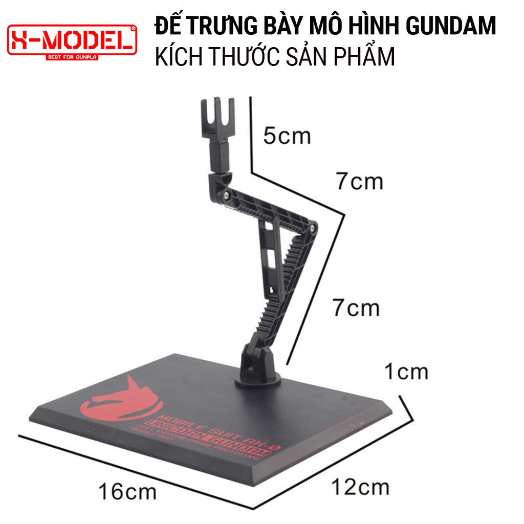 Đế trưng bày đồ chơi mô hình Gundam X MODEL DX01 Action Base kiểu mới cho Mô Hình gundam 1/144 (HG, RG, SD, MG)