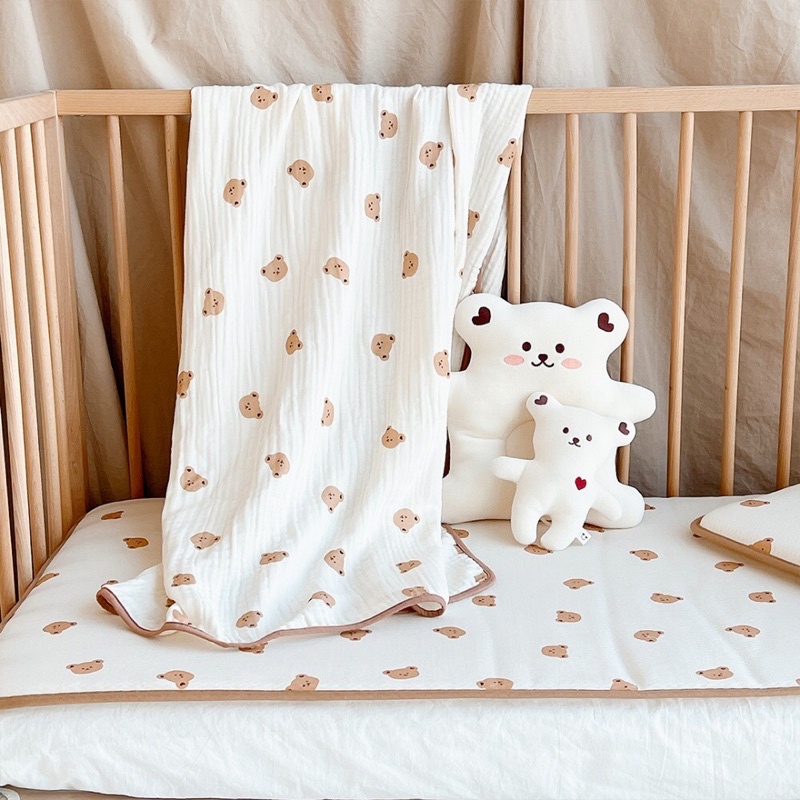 CHĂN HÈ GẠC BÔNG CHO BÉ - Made in Korea