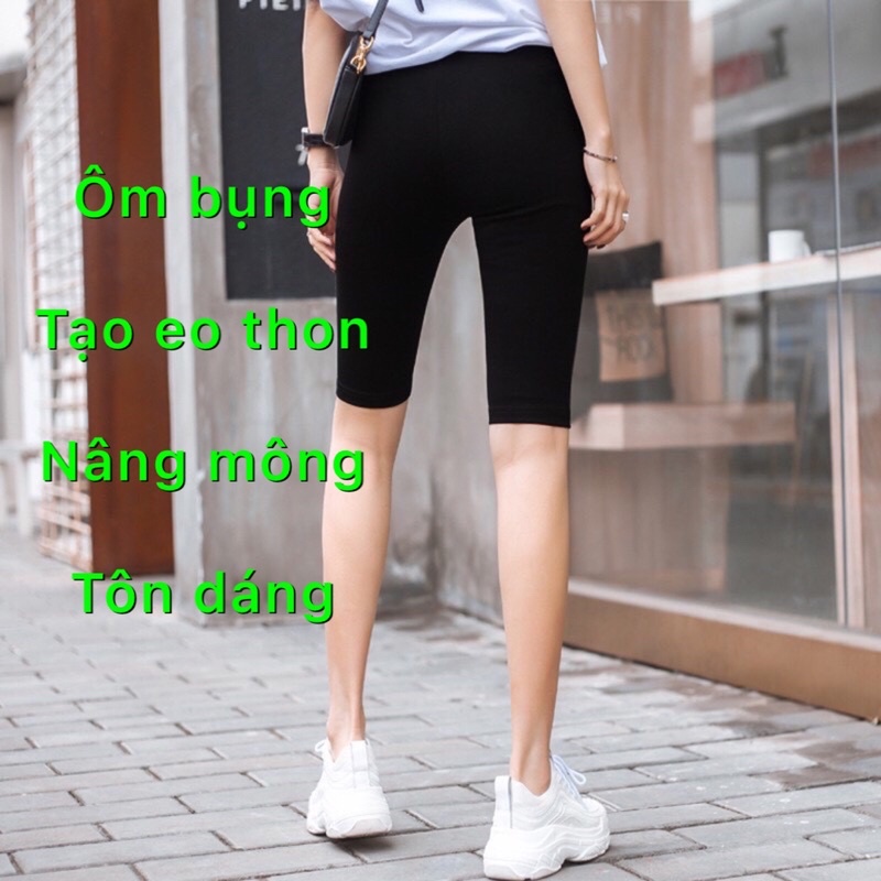 [Hàng Loại 1] Quần Legging Lửng , Quần Ngố Cotton Thái Cực Mát Co Giãn Tốt 40-70kg | BigBuy360 - bigbuy360.vn