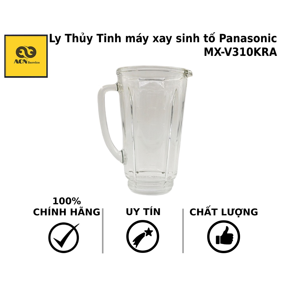 [Mã ELHA22 giảm 6% đơn 300K] Ly Thủy Tinh máy xay sinh tố Panasonic - MX-V310KRA