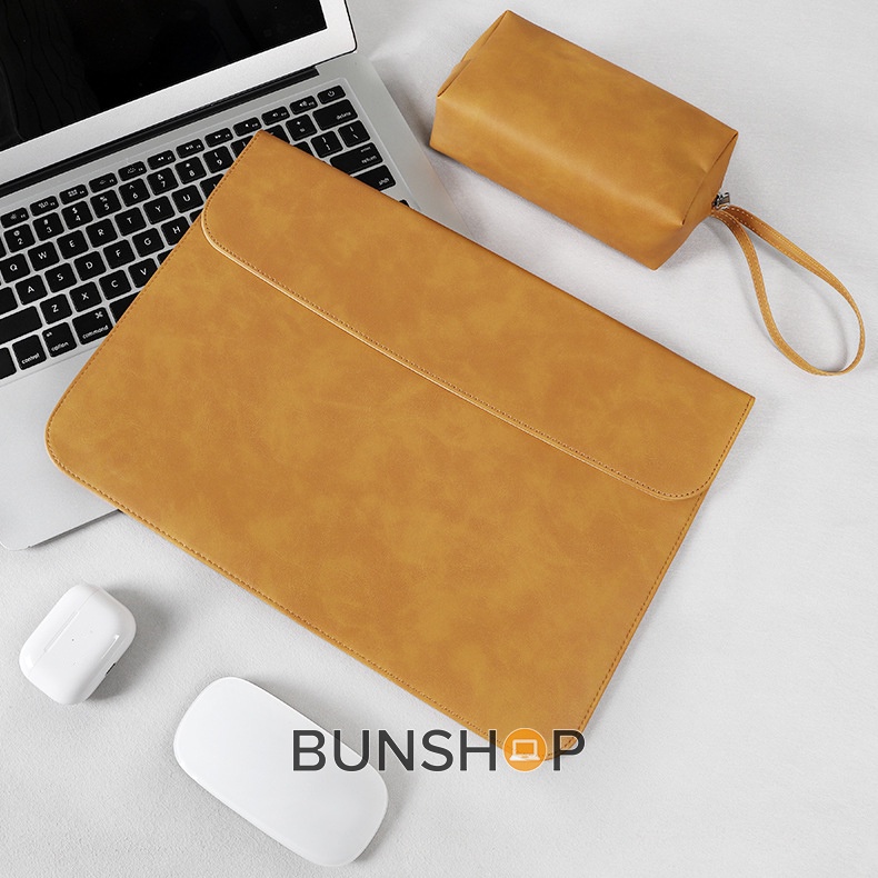 Bao da chống sốc đựng macbook laptop 13 14 inch