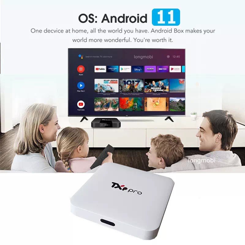 TXP pro New 2023 Android TV Box Ram 2G Rom 16G HĐH 11  - Truyền hình vtvcap on bản quyền - Chính hãng lỗi 1 đổi 1 12T