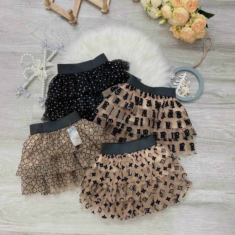 chân váy xinh 3 tầng cho bé gái 10-25kg