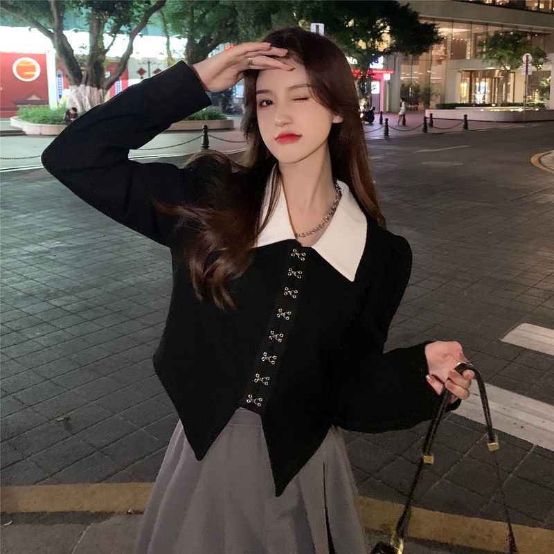 Áo Sơ Mi Tay Phồng Cổ POLO Phong Cách Phương Tây Mới Dành Cho Nữ