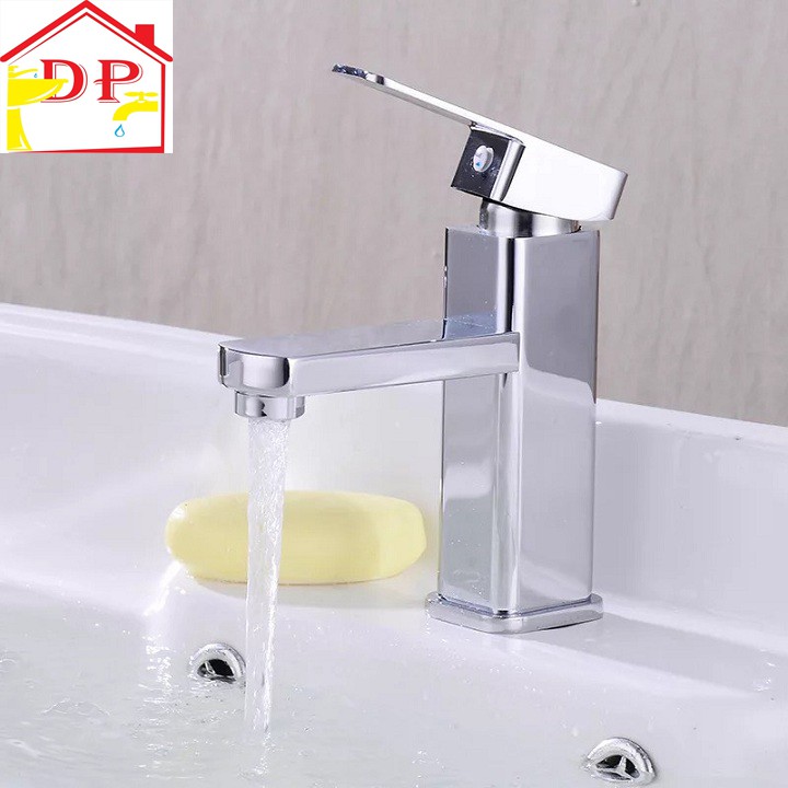 Full bộ sen tắm và vòi chậu rửa mặt Lavabo vuông kết hợp bát sen tắm 5 chế độ nước SNL902-SNL16