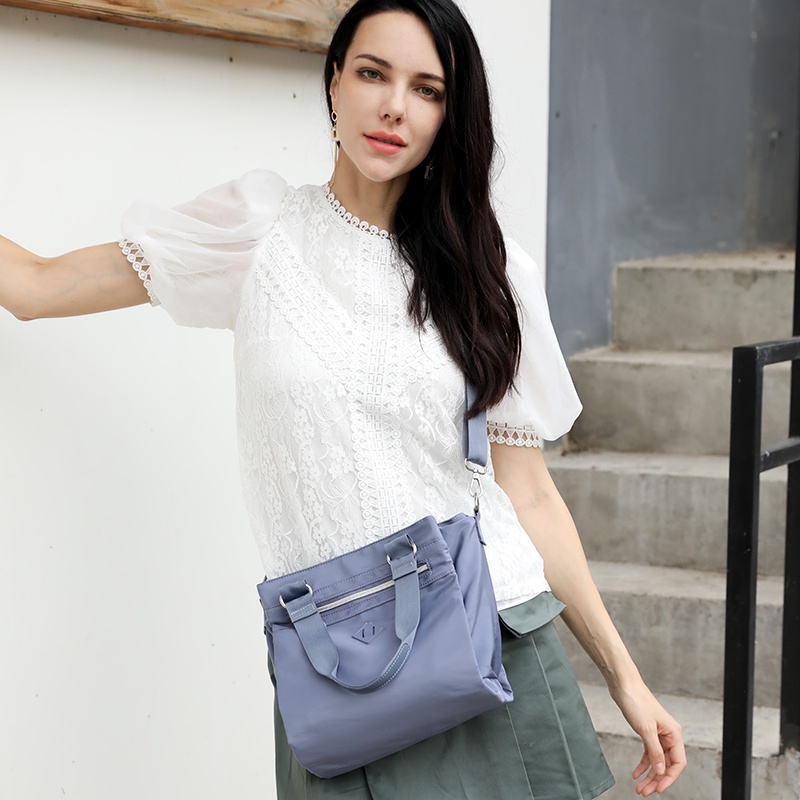 Túi Đeo Chéo Canvas Chống Thấm Nước Phong Cách Hàn Quốc Cho Nữ