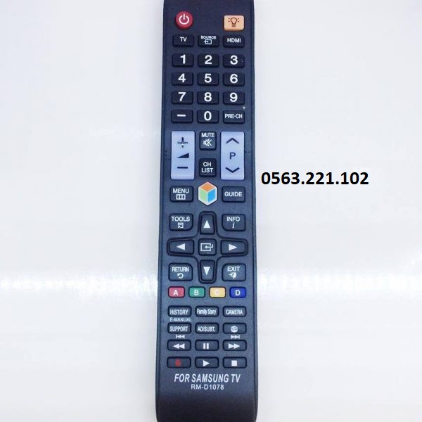 Điều khiển Tivi SAMSUNG smart dài RM-D1078 - Sử dụng cho TV SAMSUNG dòng AU - Loại thường giá rẻ - 🎁Bảo Hành Đổi Mới🎁