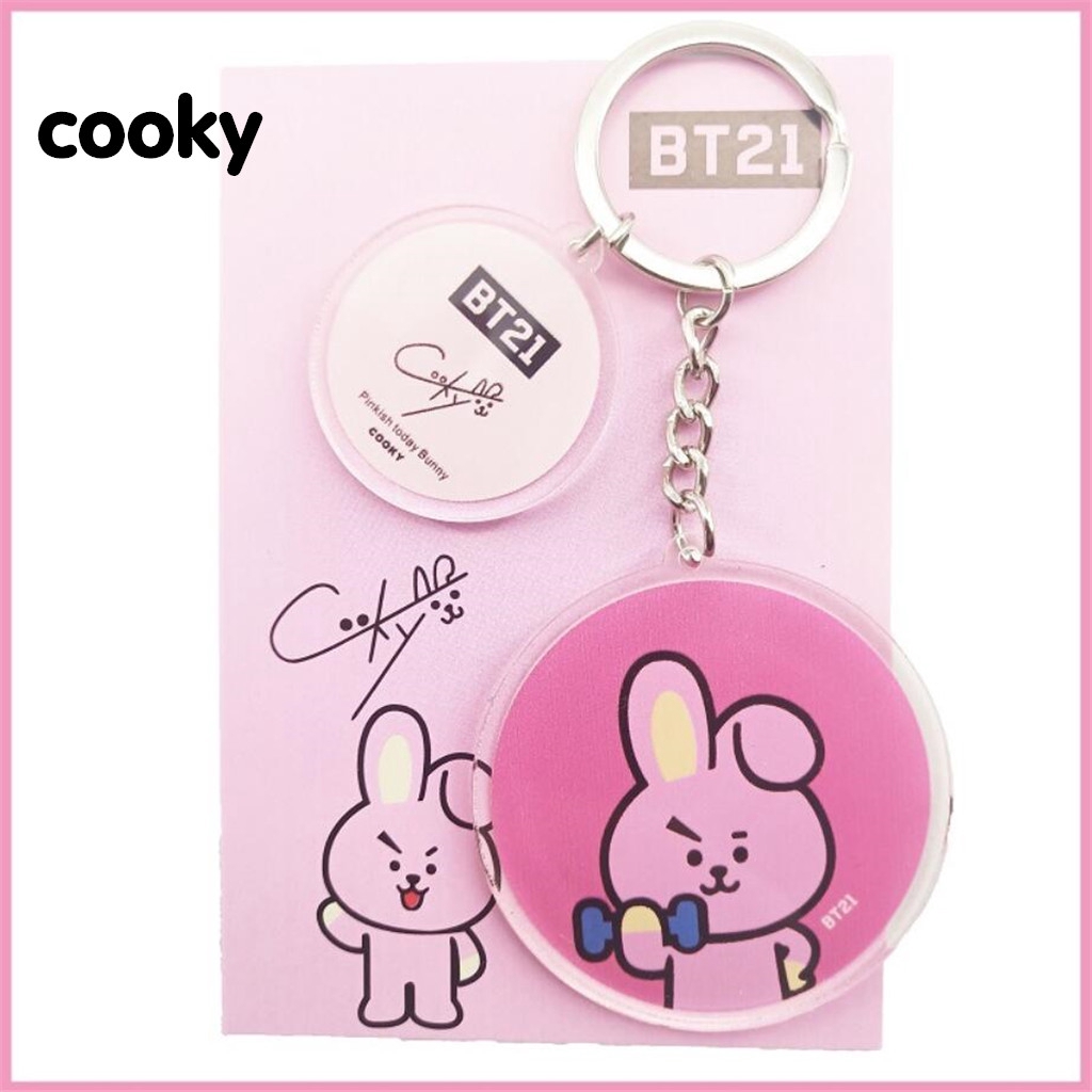 Móc khóa dễ thương phong cách KPOP BTS bt21