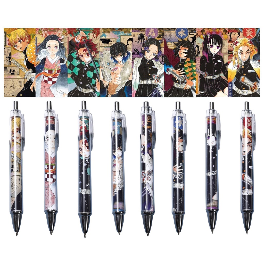 Bút chì bấm ngòi 0.5mm Anime Demon Slayer Kimetsu No Yaiba Mechanical Pencil Lead Refill Student Writing Stationery Automatic Pencils Office School Supplies kids stationery gift Kamado Tanjirou Nezuko Agatsuma Zenitsu Tsuyuri Kanawo