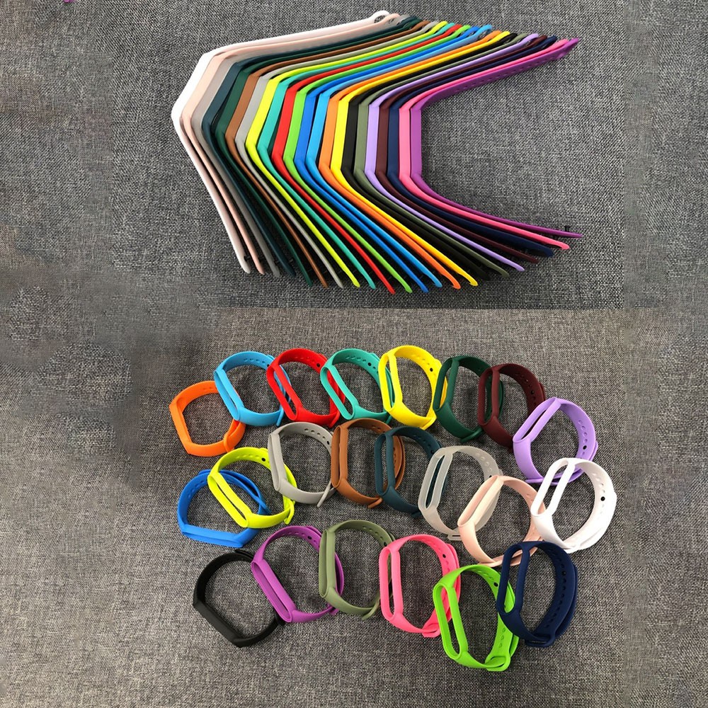 Dây cao su thay thế cho Vòng đeo tay Xiaomi Mi Band 5, không phù hợp Miband 3, Mi band 4