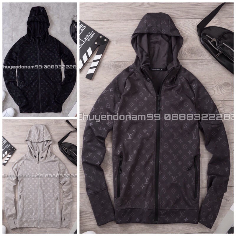 Áo khoác nam ép vân chất vải umi cao cấp, chống gió chống nắng, có túi khoá 2 bên