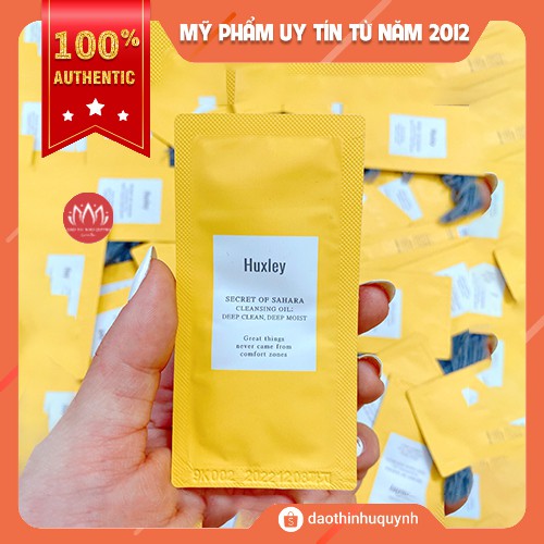 Sample Tẩy Trang Huxley Secret Of Sahara Cleansing Oil 3ml