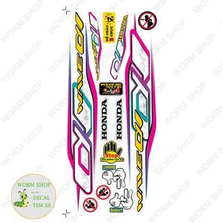 Tem rời WAVE ALPHA 110 ( Đời 2017 - 2021 )  Nhiều lựa chọn màu sắc - Tem chế 3 lớp cao cấp