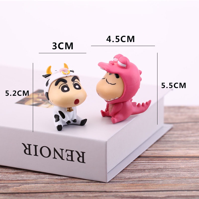 Set 6 mô hình đồ chơi nhân vật trong phim hoạt họa cậu bé bút chì