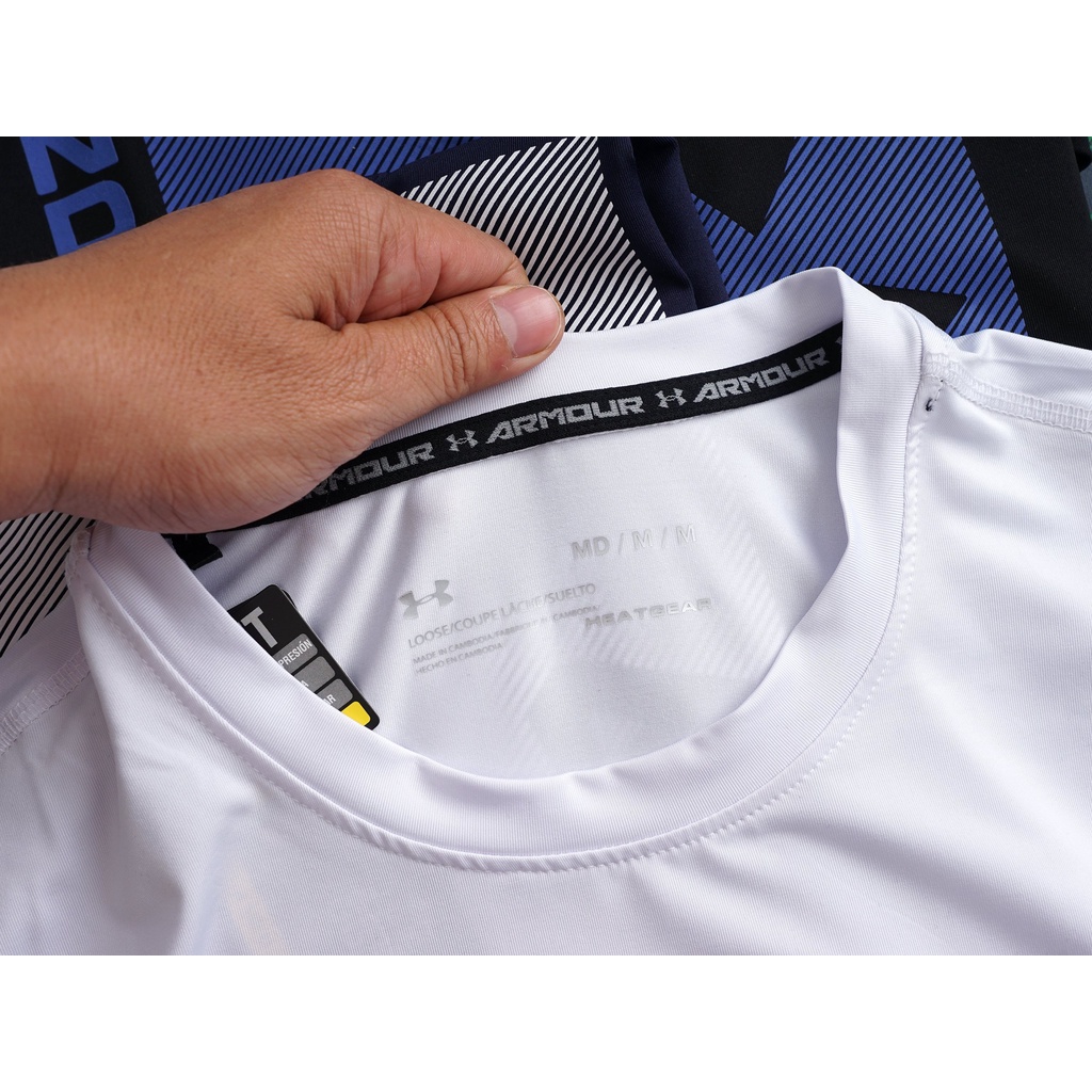 Áo thun thể thao, áo thun cộc tay nam chạy bộ, tập gym, tenis .. chất thun lạnh co giãn 4 chiều , thoáng mát, UACT2