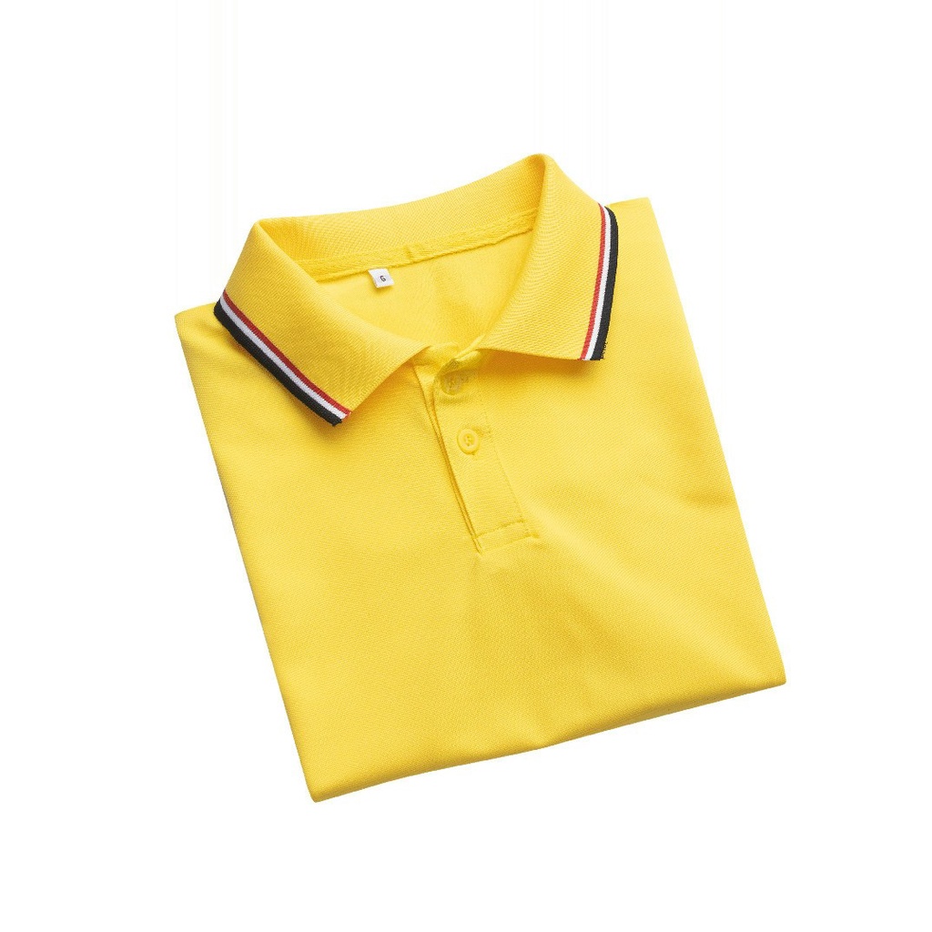 Áo Thun Đồng Phục Gia Đình Màu Vàng Có Cổ .Chất Liệu Poly Thái 4 Chiều Đủ Size Cho Tất Cả Các Thành Viên Từ 8 Đến 100kg.