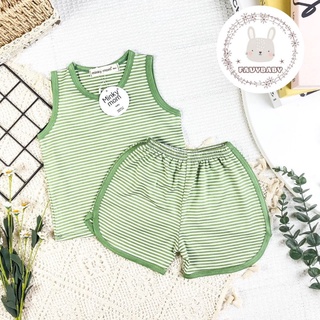 Bộ ba lỗ sọc hàng MINKYMOM