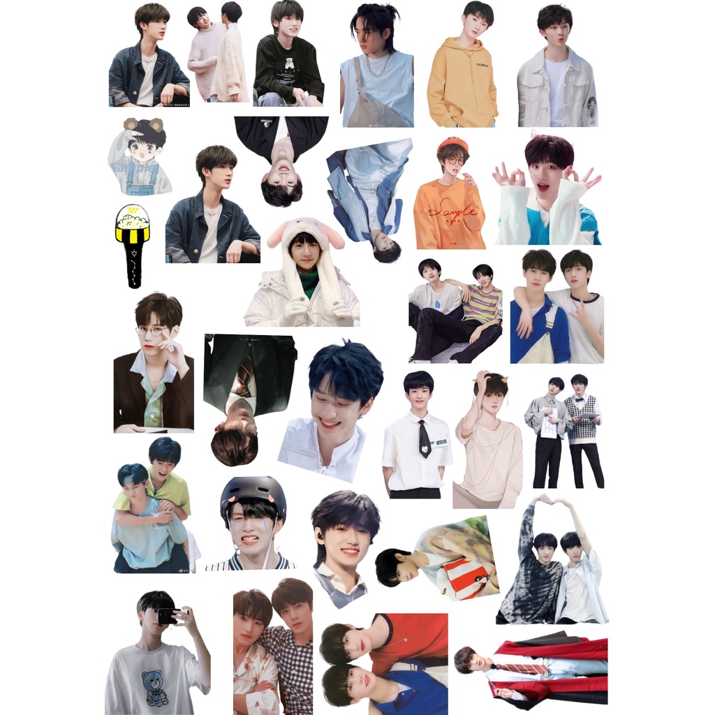 Combo 115 miếng Sticker và 9 tấm Card nhóm TNT