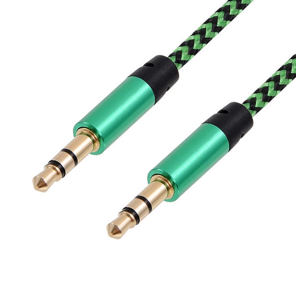 Dây cáp âm thanh aux 3.5 mm sang 3.5mm bằng nylon nhiều màu sắc