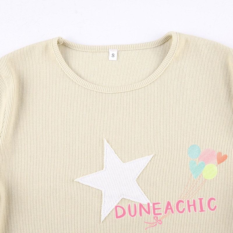 Áo Thun Nữ Tay Ngắn In Hình Ngôi Sao Thời Trang