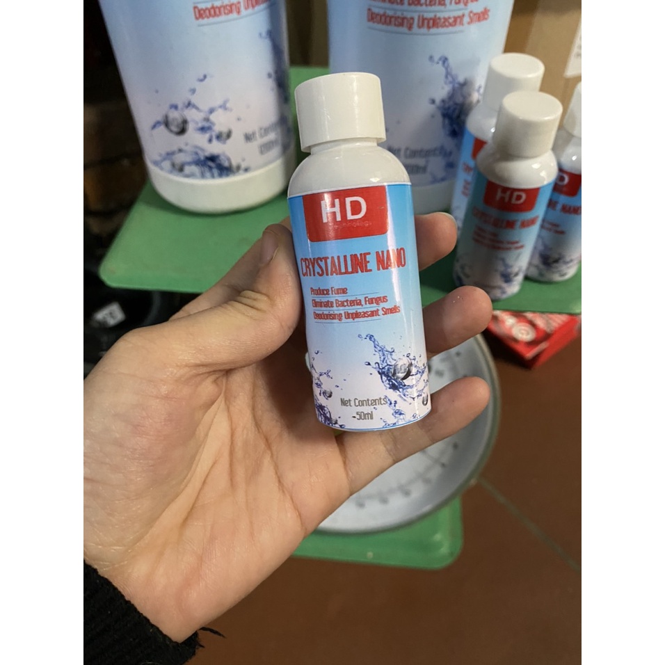 Dung dịch CRYSTALLINE NANO ( 1 Lít) - Khử mùi, Diệt khuẩn, loại trừ ẩm mốc dùng cho máy khử khuẩn Nano Bạc