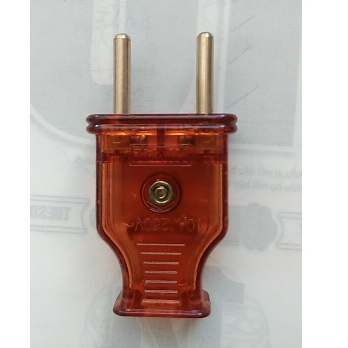 Phích cấm điện chống cháy màu cam