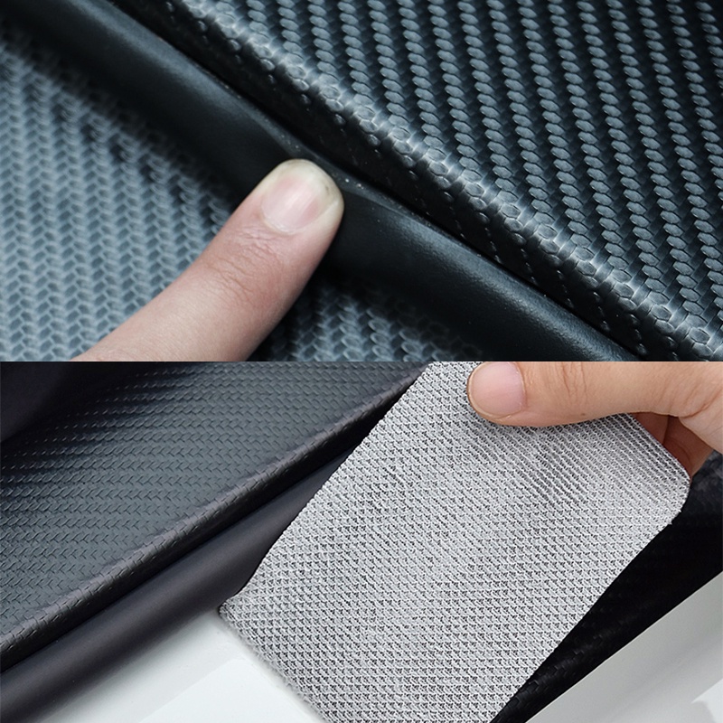 Bộ 4 Miếng Dán Sợi Carbon Chống Trầy Xước Bảo Vệ Cửa Xe Hơi BMW Audi VW