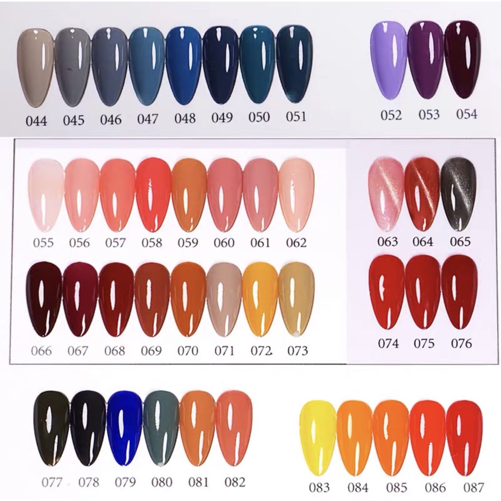 Bán Bảng Màu Sơn Gel VANDONNIE [ CHỈ BẢNG MÀU KHÔNG KÈM SƠN ]