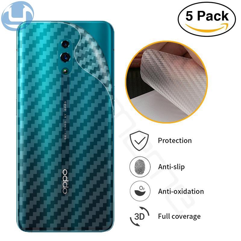 Set 5 Miếng Dán Carbon 3d Bảo Vệ Màn Hình Cho Oppo F11 F9 Pro A3S A5 A5S A7 A9 F7 F5 A12 A12E