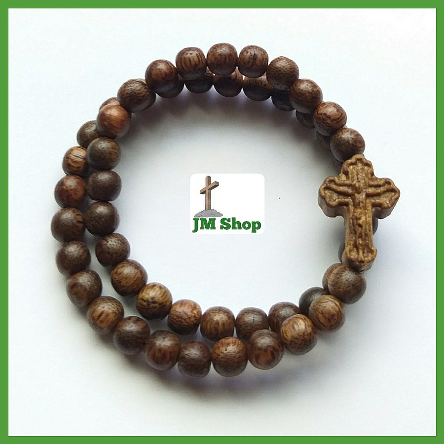 Vòng Tay Chuỗi Mân Côi JM Shop Mã 280 Trầm Hương Tóc Quấn Tay 2 Vòng