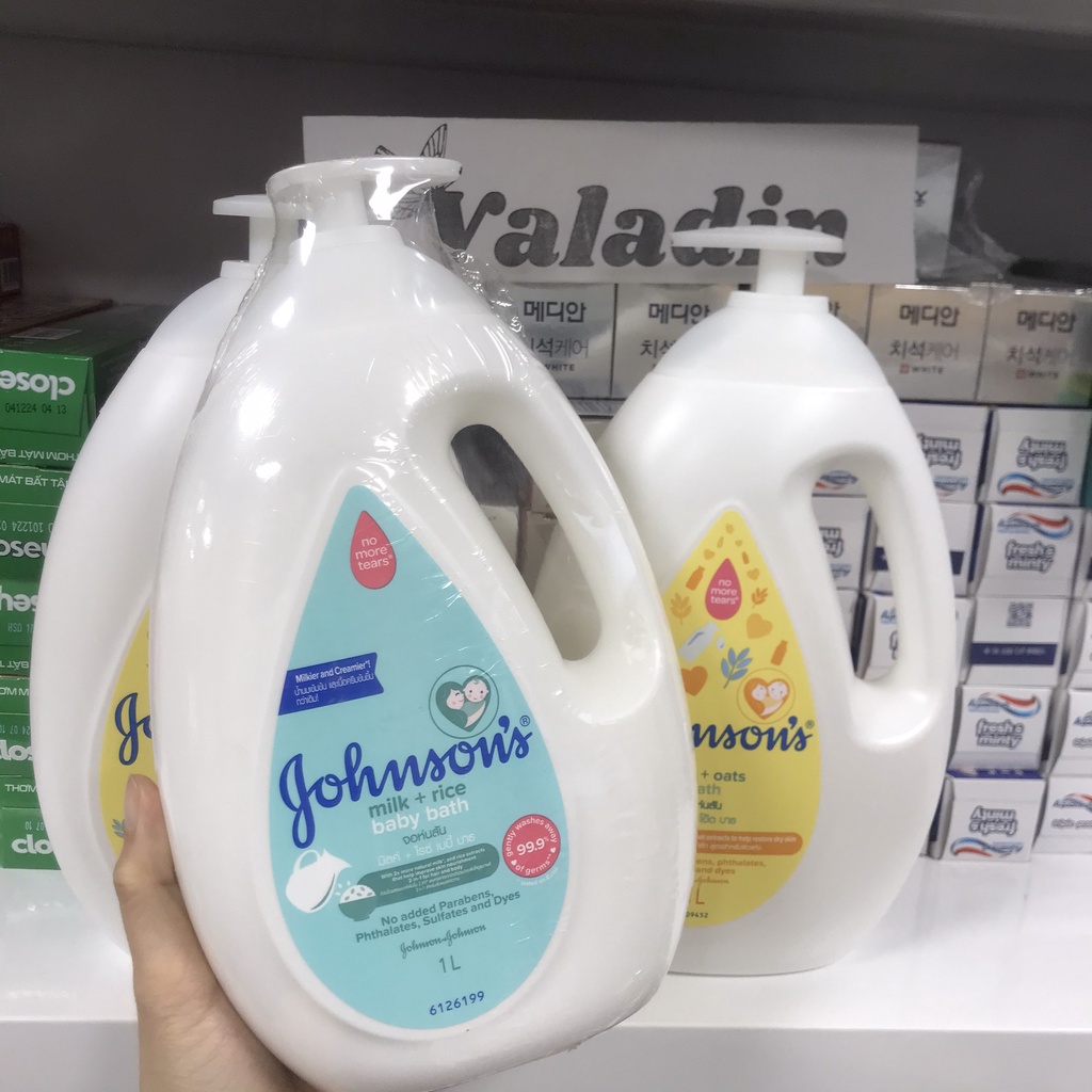 Sữa tắm cho bé JOHNSON Gạo và Yến mạch Bath No More Tears  - Sữa tắm em bé