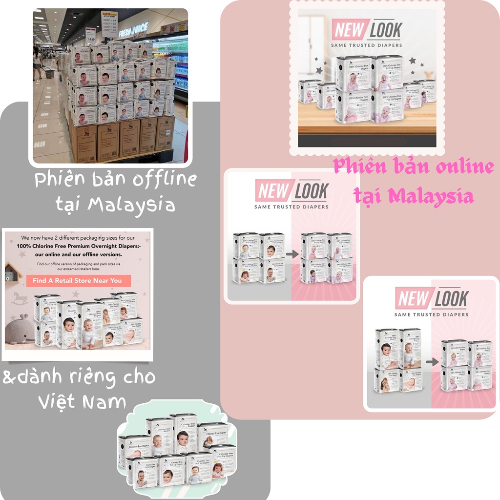 Tã/bỉm quần đêm Appplecrumby Supersoft Air Plus Overnights Pull up Diapers XL17