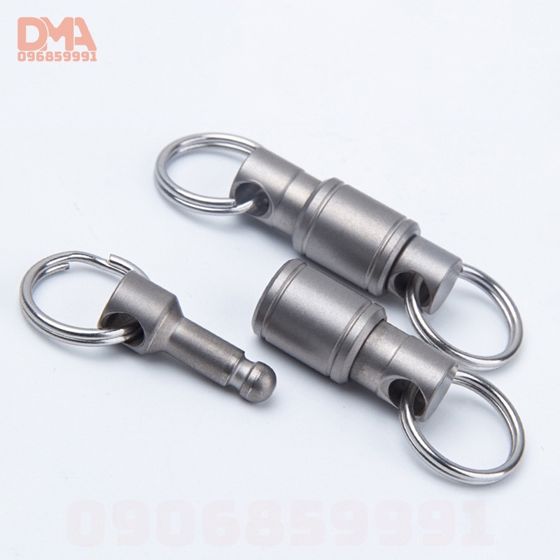 Móc khóa 2 đầu mở nhanh,móc treo phụ kiện EDC titan