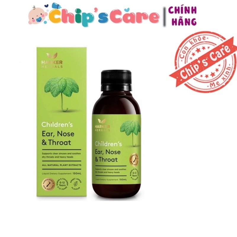 Siro Harker tai mũi họng xanh lá ear nose throat cho bé từ sơ sinh 150ml