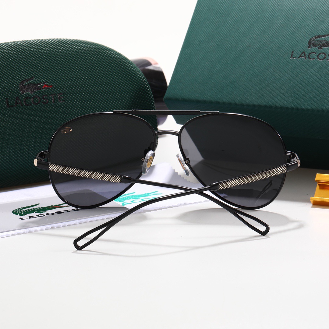 LACOSTE_ Châu Âu và Mỹ Người hâm mộ 2021 Thời trang mới Phim màu khung lớn Kính râm nam và nữ Xu hướng Cặp đôi Đường phố Chụp Trăm trang trí phù hợp Thời trang Du lịch Kỳ nghỉ Bảo vệ tia cực tím Kính râm đi biển