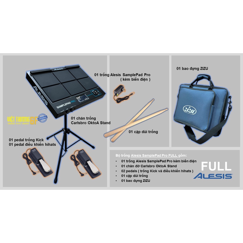 Trống điện tử 8 mặt nhập khẩu chính hãng Alesis SamplePad PRO