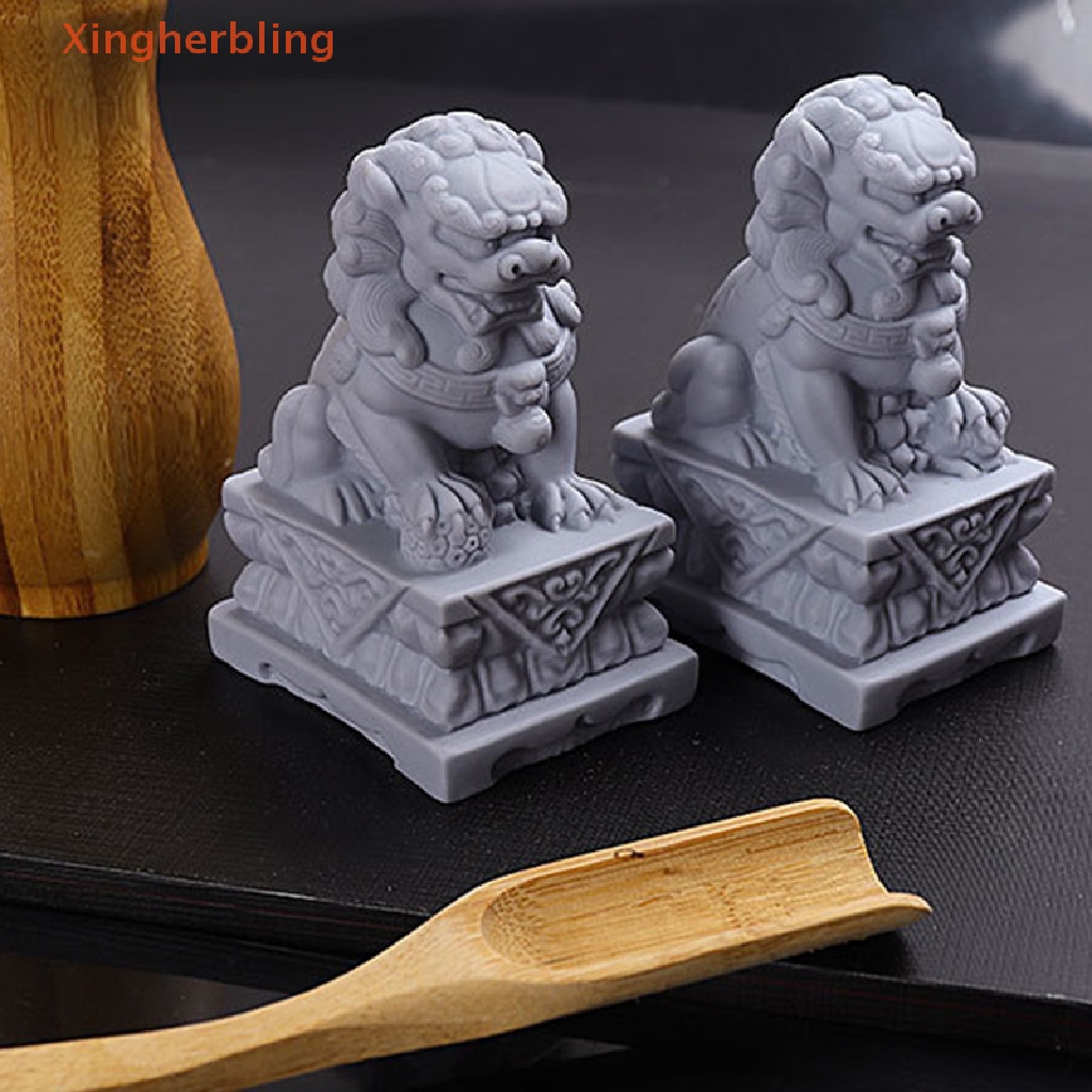 Tượng Sư Tử Mini Bằng Đá Trang Trí Sân Vườn