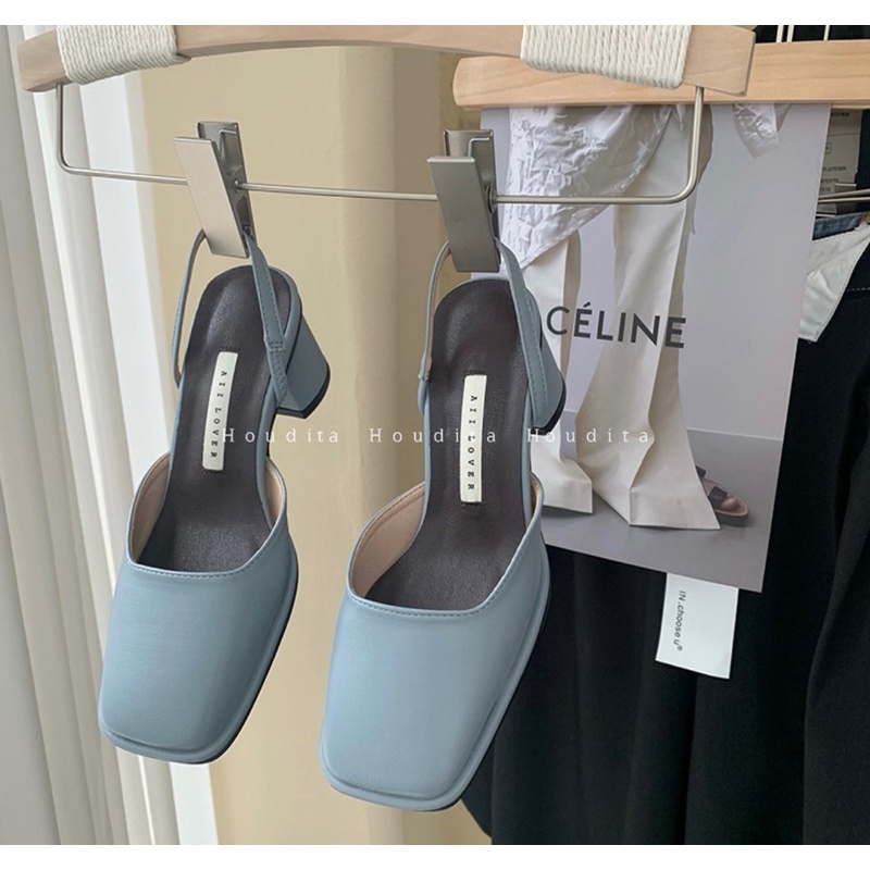 Giày sandal mũi vuông gót tròn dây quai sang trọng phù hợp đi chơi đi tiệc - HOUDITA - SGMV006