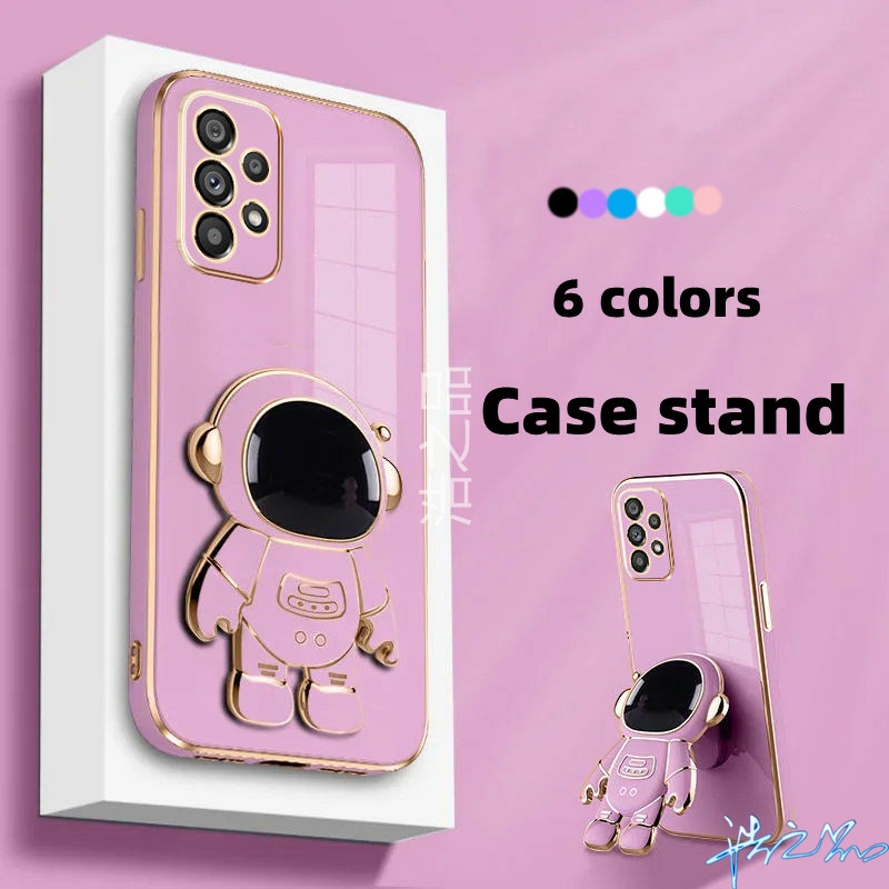 Ốp Điện Thoại Có Giá Đỡ Mạ Điện Hình Phi Hành Gia 6D Sáng Tạo Cho Samsung Galaxy A53 5G A13 A23 5G 4G 2022