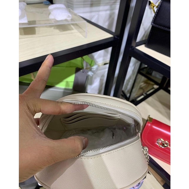 Túi ô trám tròn dây đeo chéo sz 18cm