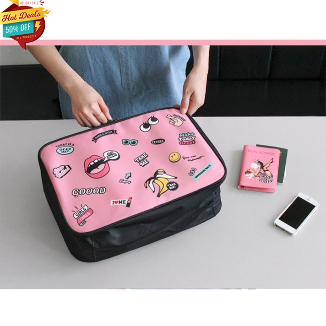 Túi Đựng Đồ Trang Điểm Họa Tiết Hoạt Hình Dành Cho Nữ